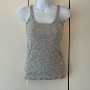 GAP Heather Gray Lace Tank Top XS